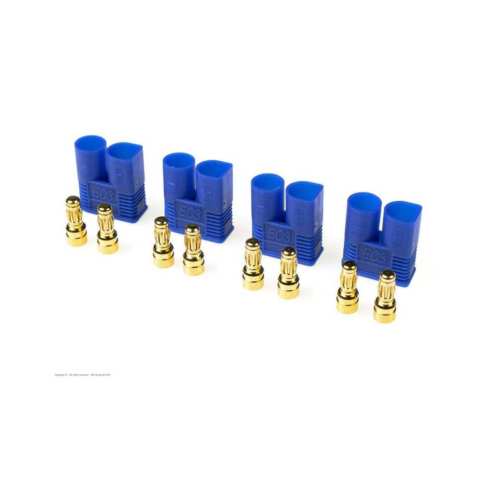 Revtec - Connector - EC-3 - Gold Plated - Female - 4 pcs GF-1021-003