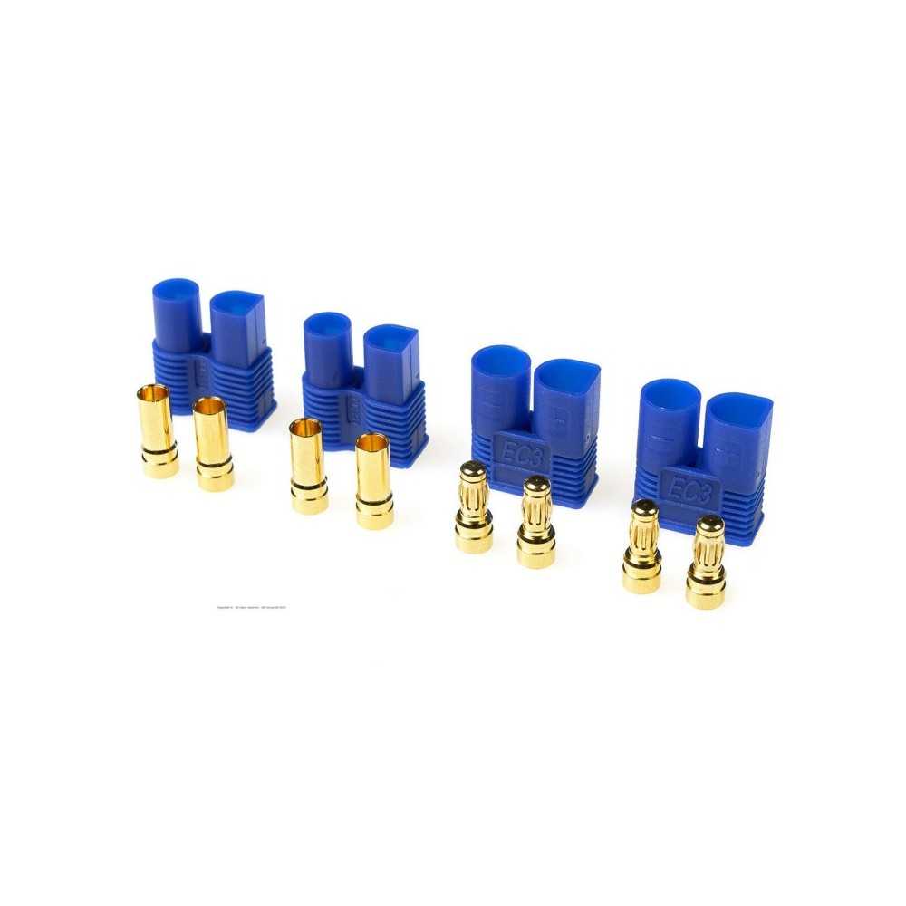 Revtec - Connector - EC-3 - Gold Plated - Male + Female - 2 pairs GF-1021-001 Revtec - Connector - EC-3 - Gold Plated - Male + Female - 2 pairs GF-1021-001