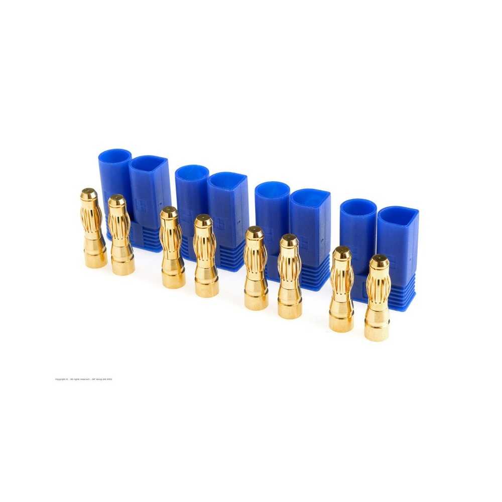 Revtec - Connector - EC-5 - Gold Plated - Female - 4 pcs GF-1014-003 Revtec - Connector - EC-5 - Gold Plated - Female - 4 pcs GF-1014-003