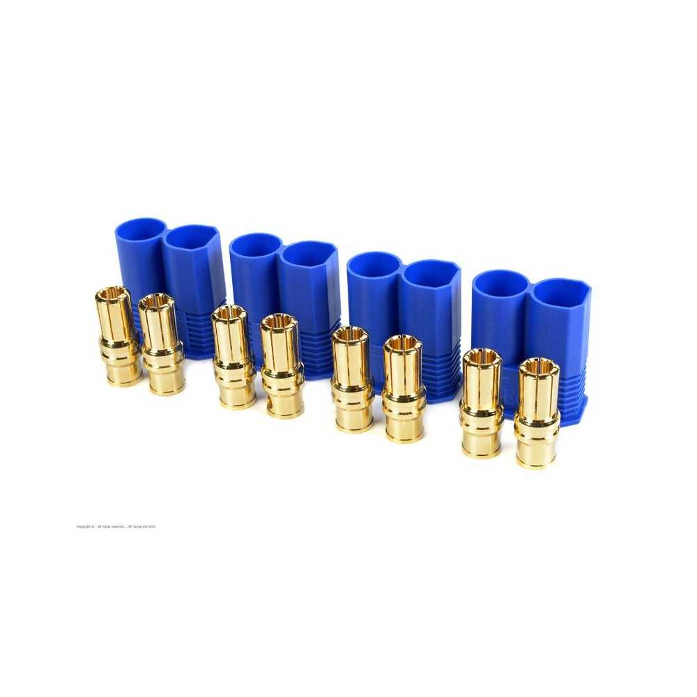 Revtec - Connector - EC-8 - Gold Plated - Female - 4 pcs GF-1023-003 Revtec - Connector - EC-8 - Gold Plated - Female - 4 pcs GF-1023-003