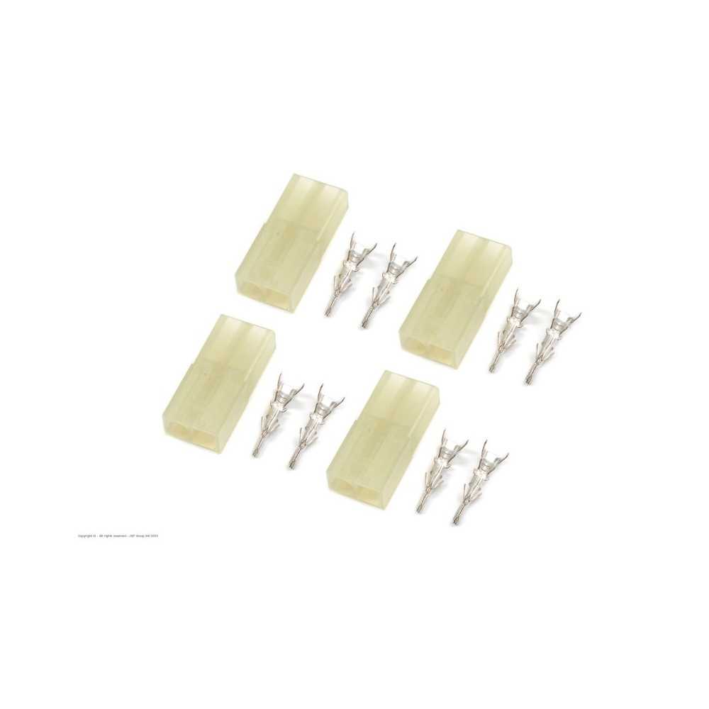 Revtec - Connector - Mini Tamiya - Gold Plated - Female - 4 Pcs GF-1009-003 Revtec - Connector - Mini Tamiya - Gold Plated - Female - 4 Pcs GF-1009-003
