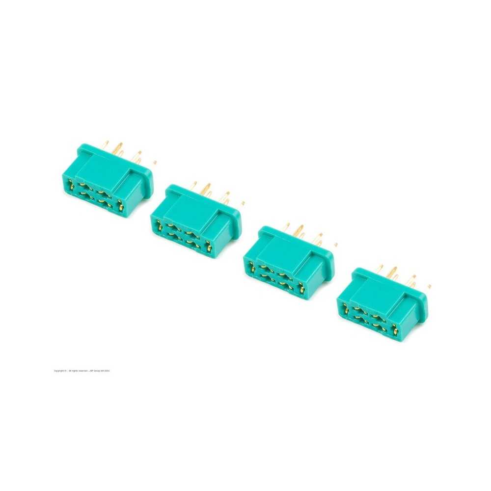 Revtec - Connector - MPX - Gold Plated - Male - 4 pcs GF-1004-002 Revtec - Connector - MPX - Gold Plated - Male - 4 pcs GF-1004-002