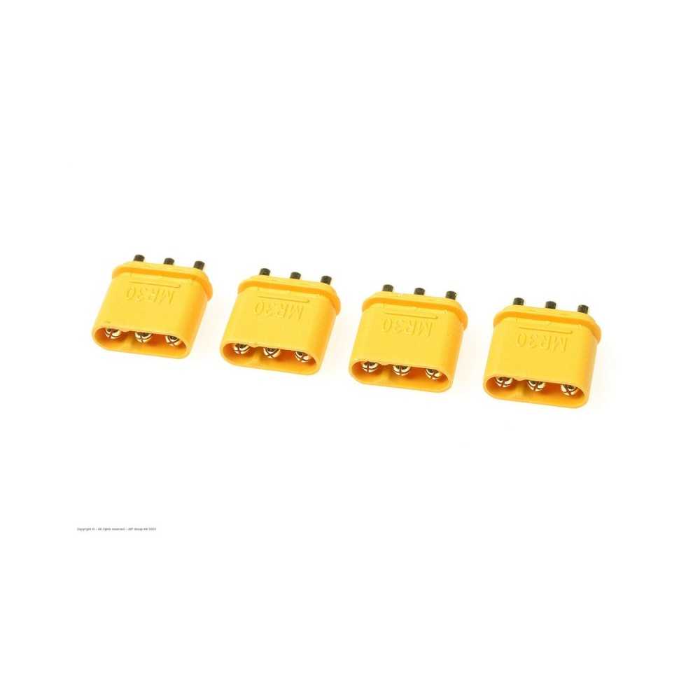 Revtec - Connector - MR-30PB 3-Pole - Gold Plated - Female - 4 pcs GF-1087-003 Revtec - Connector - MR-30PB 3-Pole - Gold Plated - Female - 4 pcs GF-1087-003