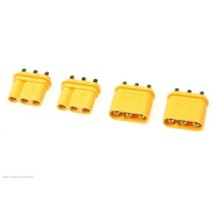 Revtec - Connector - MR-30PB 3-Pole - Gold Plated - Male + Female - 2 pairs GF-1087-001