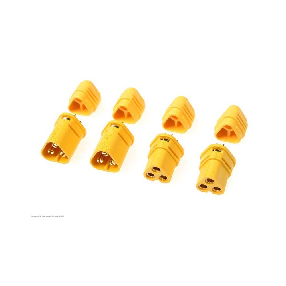 Revtec - Connector - MT-30 3-Pole - Gold Plated - Male + Female - 2 pairs GF-1090-001 Revtec - Connector - MT-30 3-Pole - Gold Plated - Male + Female - 2 pairs GF-1090-001