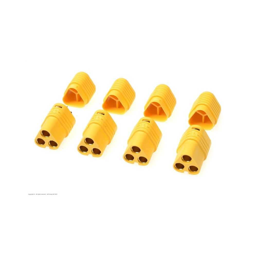 Revtec - Connector - MT-60 3-Pole - Gold Plated - Male - 4 pcs GF-1091-002 Revtec - Connector - MT-60 3-Pole - Gold Plated - Male - 4 pcs GF-1091-002