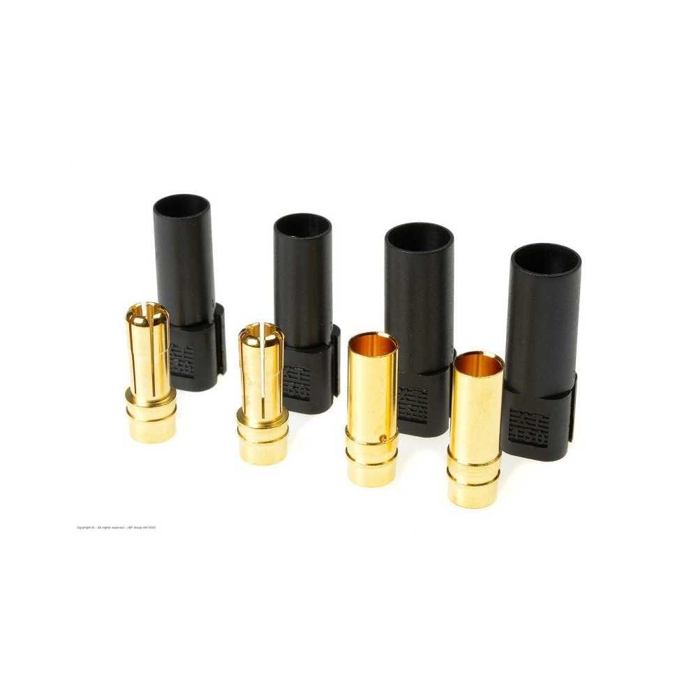 Revtec - Connector - XT-150 - Gold Plated - Male + Female - Black - 2 pairs GF-1055-003 Revtec - Connector - XT-150 - Gold Plated - Male + Female - Black - 2 pairs GF-1055-003