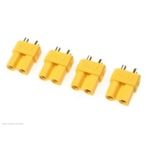 Revtec - Connector - XT-30 - Gold Plated - Male - 4 pcs GF-1030-002