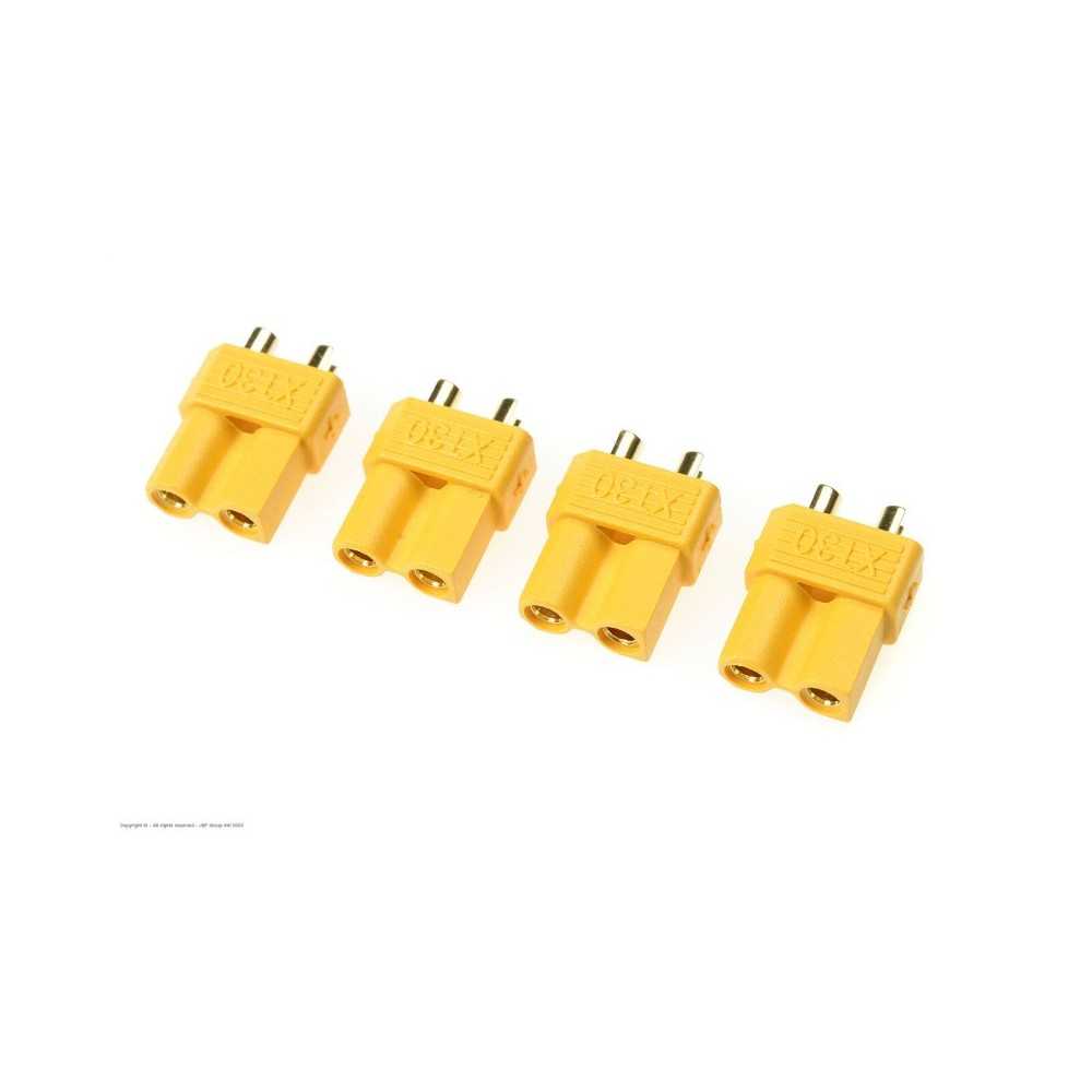 Revtec - Connector - XT-30 - Gold Plated - Male - 4 pcs GF-1030-002