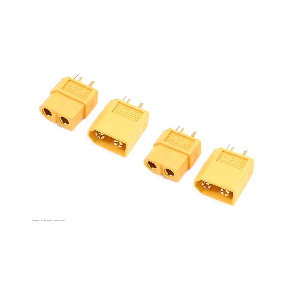 Revtec - Connector - XT-60 - Gold Plated - Male + Female - 2 pairs GF-1003-001 Revtec - Connector - XT-60 - Gold Plated - Male + Female - 2 pairs GF-1003-001