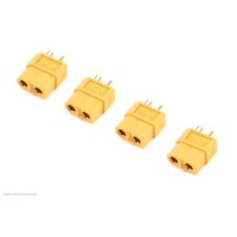 Revtec - Connector - XT-60 - Gold Plated - Male - 4 pcs GF-1003-002