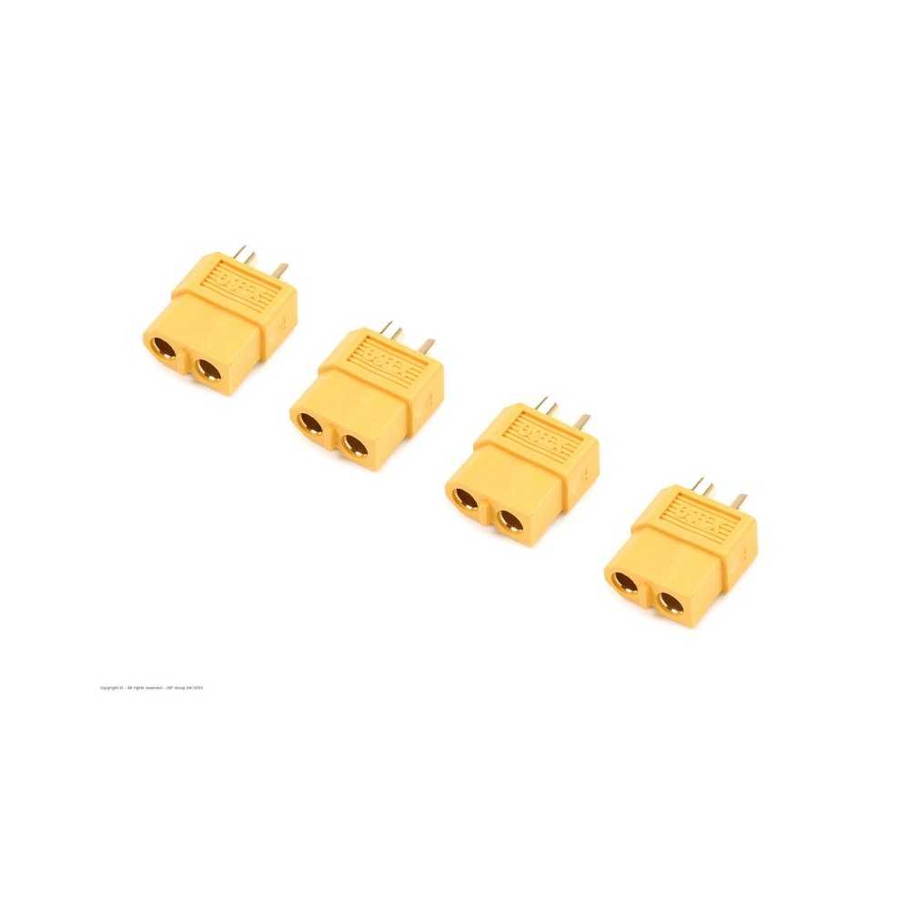 Revtec - Connector - XT-60 - Gold Plated - Male - 4 pcs GF-1003-002 Revtec - Connector - XT-60 - Gold Plated - Male - 4 pcs GF-1003-002