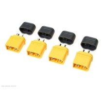 Revtec - Connector - XT-60 - w/ Cap - Gold Plated - Female - 4 pcs GF-1040-003