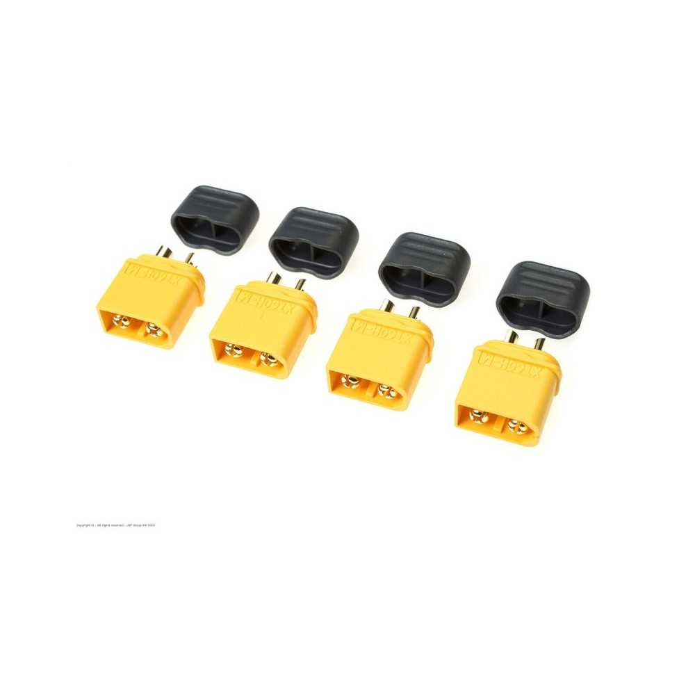 Revtec - Connector - XT-60 - w/ Cap - Gold Plated - Female - 4 pcs GF-1040-003