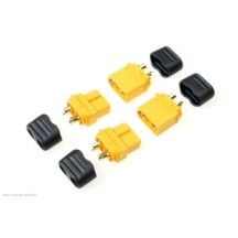 Revtec - Connector - XT-60 - w/ Cap - Gold Plated - Male + Female - 2 pairs GF-1040-001