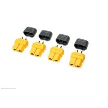Revtec - Connector - XT-60 - w/ Cap - Gold Plated - Male - 4 pcs GF-1040-002