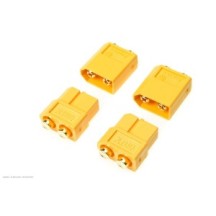 Revtec - Connector - XT-60PB - Gold Plated - Male + Female - 2 pairs GF-1042-001