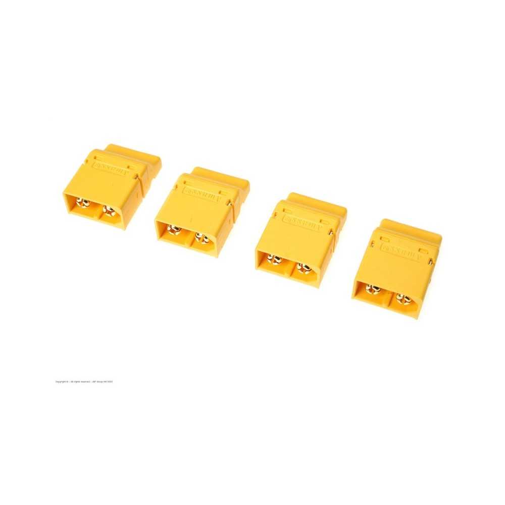 Revtec - Connector - XT-60PT - Gold Plated - Female - 4 pcs GF-1044-003 Revtec - Connector - XT-60PT - Gold Plated - Female - 4 pcs GF-1044-003
