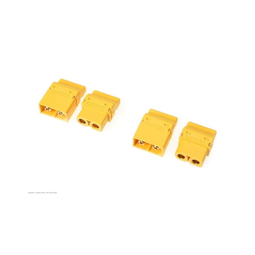 Revtec - Connector - XT-60PT - Gold Plated - Male + Female - 2 pairs GF-1044-001 Revtec - Connector - XT-60PT - Gold Plated - Male + Female - 2 pairs GF-1044-001