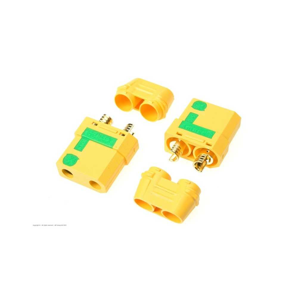 Revtec - Connector - XT-90S - Anti Spark - w/ Cap - Gold Plated - Male - 2 pcs GF-1054-002 Revtec - Connector - XT-90S - Anti Spark - w/ Cap - Gold Plated - Male - 2 pcs GF-1054-002