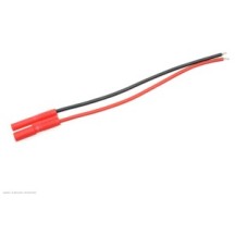 Revtec - Connector w/ Lead - 2.0mm - Gold Plated - Female Socket - 20AWG Silicone Wire - 10cm - 1 pc GF-1060-003