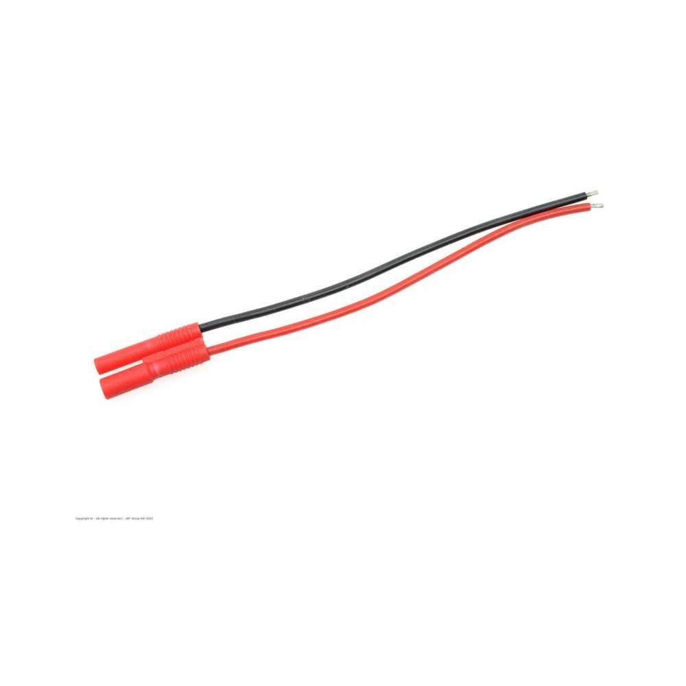 Revtec - Connector w/ Lead - 2.0mm - Gold Plated - Female Socket - 20AWG Silicone Wire - 10cm - 1 pc GF-1060-003