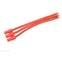 Revtec - Connector w/ Lead - 3.5mm - Gold Plated (3pins) - Male Plug - 14AWG Silicone Wire - 10cm - 1 pc GF-1065-002