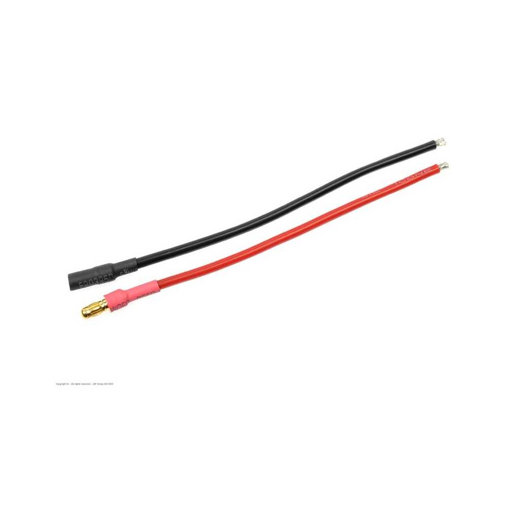 Revtec - Connector w/ Lead - 3.5mm - Gold Plated - 14AWG Silicone Wire - 10cm - 1 pc GF-1051-001