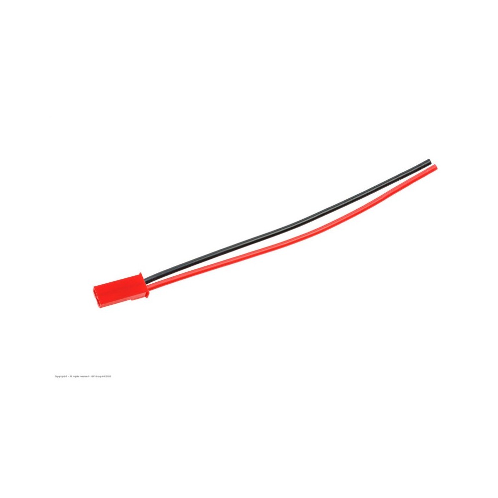 Revtec - Connector w/ Lead - BEC - Gold Plated - Male Plug - 20AWG Silicone Wire - 12cm - 1 pc GF-1075-002