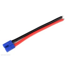 Revtec - Connector w/ Lead - EC-3 - Gold Plated - Female Socket - 12AWG Silicone Wire - 12cm - 1 pc GF-1077-002