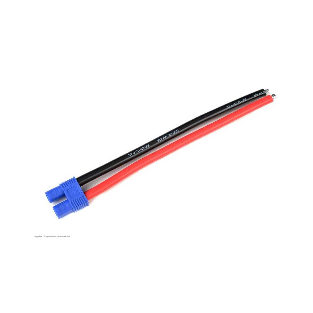Revtec - Connector w/ Lead - EC-3 - Gold Plated - Male Plug - 12AWG Silicone Wire - 12cm - 1 pc GF-1077-001