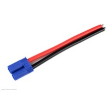 Revtec - Connector w/ Lead - EC-5 - Gold Plated - Female Socket - 10AWG Silicone Wire - 12cm - 1 pc GF-1078-002
