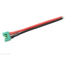 Revtec - Connector w/ Lead - MPX - Gold Plated - Female Socket - 14AWG Silicone Wire - 12cm - 1 pc GF-1071-005