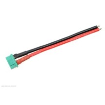 Revtec - Connector w/ Lead - MPX - Gold Plated - Male Plug - 14AWG Silicone Wire - 12cm - 1 pc GF-1071-004