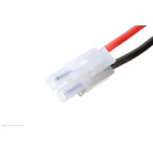 Revtec - Connector w/ Lead - Tamiya - Gold Plated - Male Plug - 14AWG Silicone Wire - 12cm - 1 pc GF-1073-004