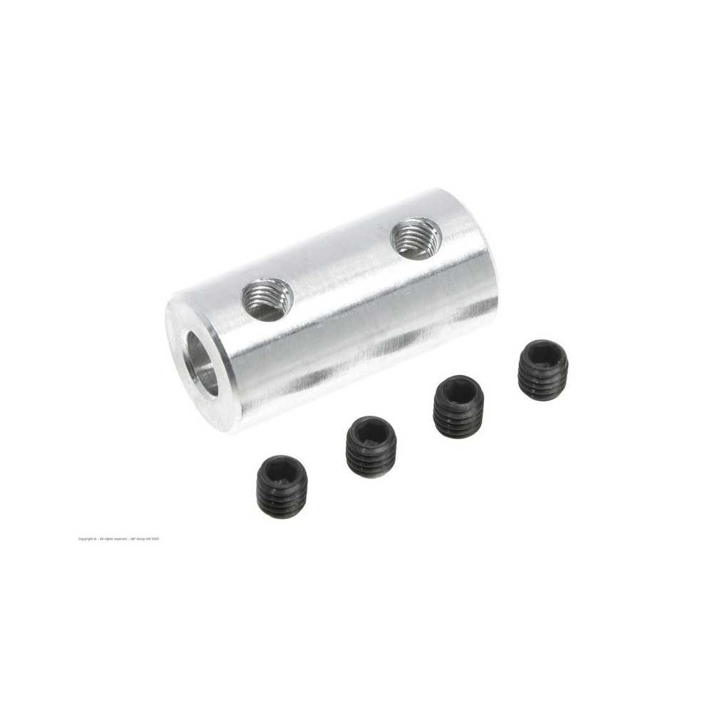 Revtec - Direct Shaft Coupling - Shaft Dia. 3.2/4mm - OD 9mm - 1 pc GF-4005-008 Revtec - Direct Shaft Coupling - Shaft Dia. 3.2/4mm - OD 9mm - 1 pc GF-4005-008