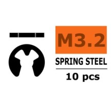 Revtec - E-Clips - 3 2mm - Spring Steel - 10 pcs GF-0158-005