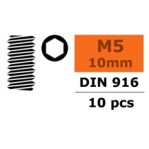 Revtec - Hex Set Screw - M5X10 - Steel - 10 pcs GF-0105-016