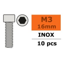 Revtec - Hex Socket Head Screw - M3X16 - Inox - 10 pcs GF-0200-009