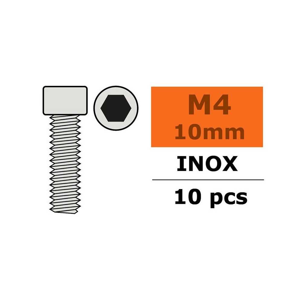 Revtec - Hex Socket Head Screw - M4X10 - Inox - 10 pcs GF-0200-015 Revtec - Hex Socket Head Screw - M4X10 - Inox - 10 pcs GF-0200-015