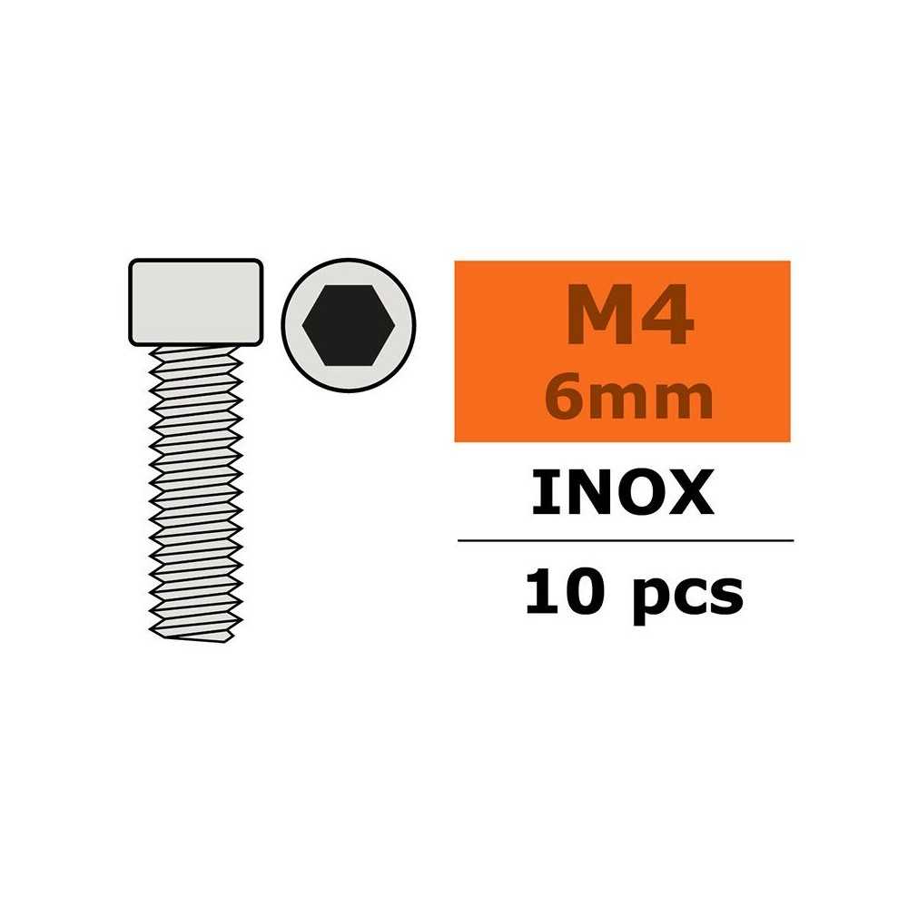 Revtec - Hex Socket Head Screw - M4X6 - Inox - 10 pcs GF-0200-013 Revtec - Hex Socket Head Screw - M4X6 - Inox - 10 pcs GF-0200-013