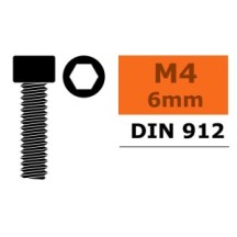 Revtec - Hex Socket Head Screw - M4X6 - Steel - 10 pcs GF-0100-023
