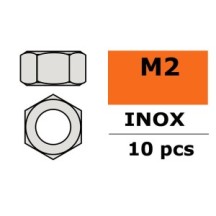 Revtec - Hexagon Nut - M2 - Inox - 10 pcs GF-0250-001