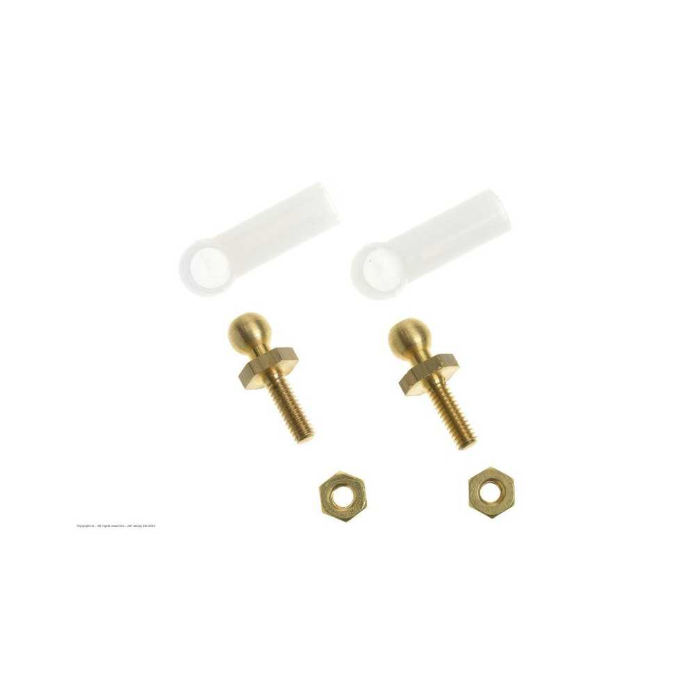 Revtec - Nylon Ball Link - M2 - Small - 2 pcs GF-2140-001 Revtec - Nylon Ball Link - M2 - Small - 2 pcs GF-2140-001