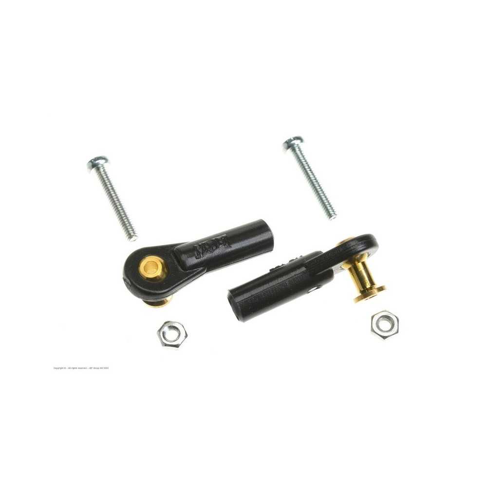 Revtec - Nylon Ball Link - M2.5 - Medium - M2 5 Long Ball - 2 pcs GF-2143-003 Revtec - Nylon Ball Link - M2.5 - Medium - M2 5 Long Ball - 2 pcs GF-2143-003