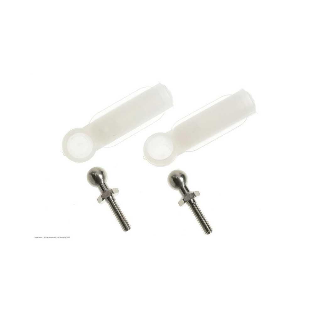 Revtec - Nylon Ball Link - M3 - M3 Short Ball - 2 pcs GF-2140-004 Revtec - Nylon Ball Link - M3 - M3 Short Ball - 2 pcs GF-2140-004
