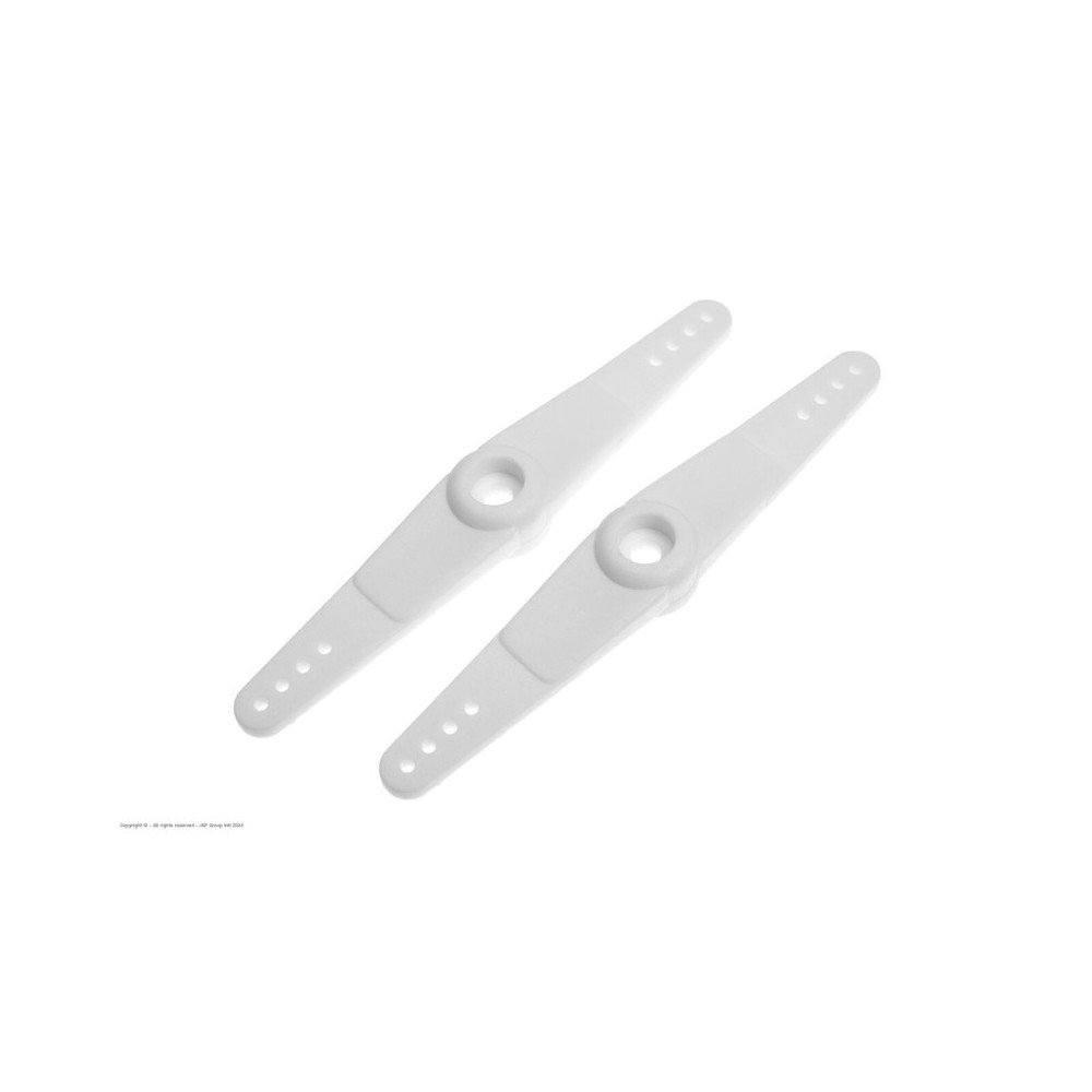 Revtec - Nylon Servo Horn - Heavy Duty - Glassfibre Reinforced - Double 70mm - 23T JR - 2 pcs GF-3101-001 Revtec - Nylon Servo Horn - Heavy Duty - Glassfibre Reinforced - Double 70mm - 23T JR - 2 pcs GF-3101-001