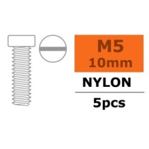 Revtec - Pan Head Screw - M5X10 - Nylon - 5 pcs GF-0310-010