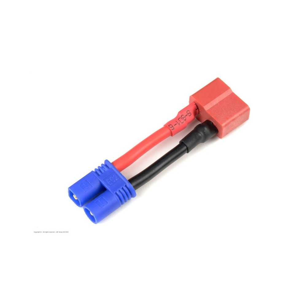 Revtec - Power Adapter Lead - Deans Plug EC-2 Plug - 14AWG Silicone Wire - 1 pc GF-1301-090