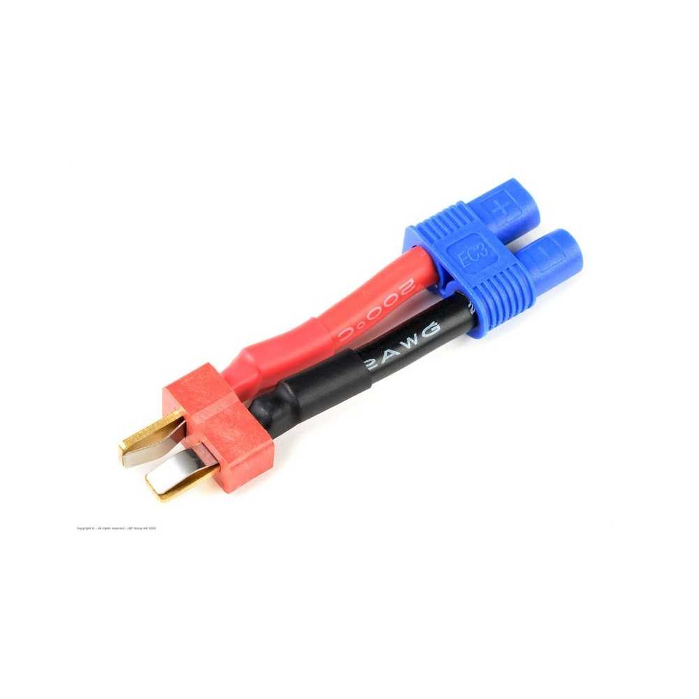 Revtec - Power Adapter Lead - Deans Socket EC-3 Socket - 12AWG Silicone Wire - 1 pc GF-1301-075